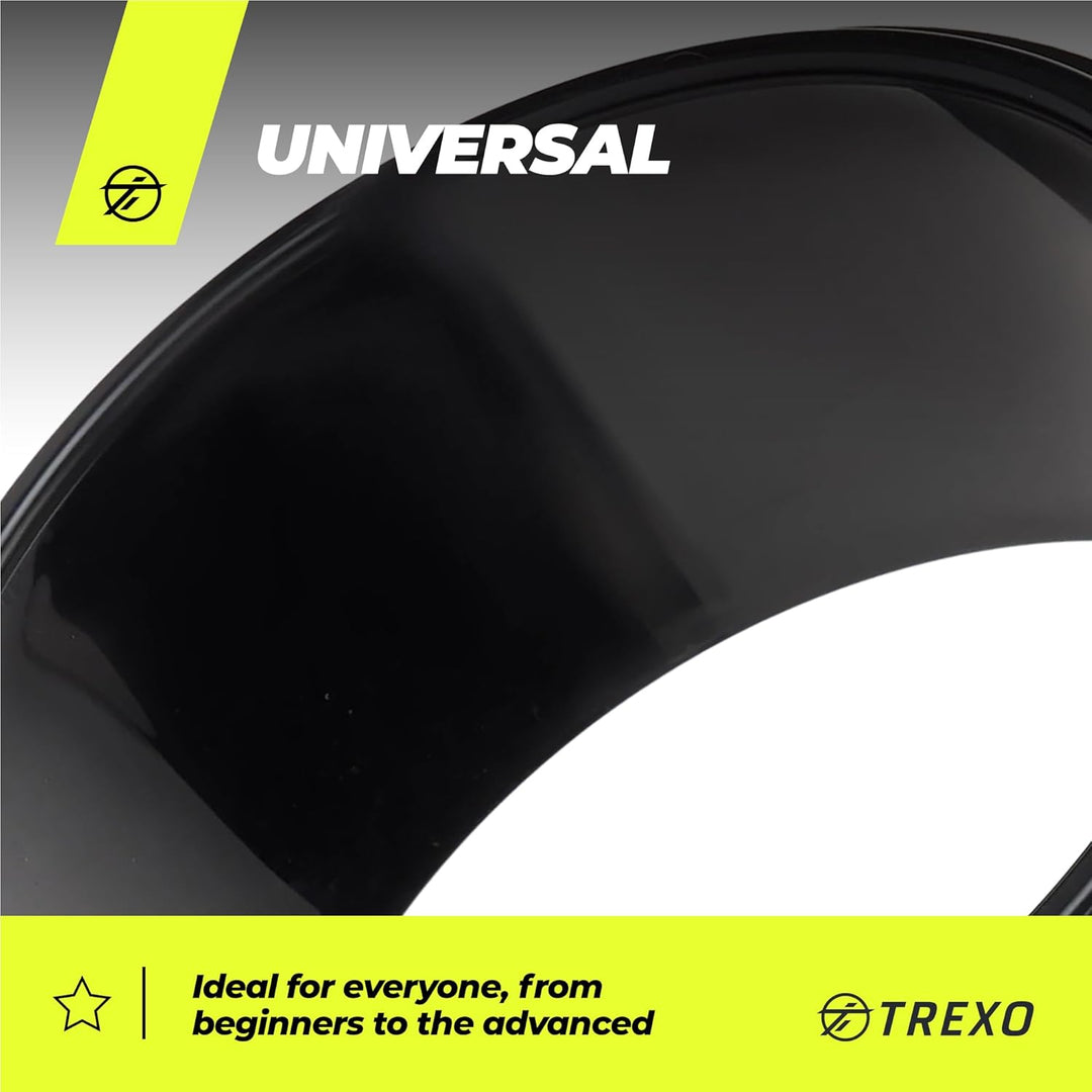 TREXO Yoga Rad Naturkork mit einem Durchmesser von 32 cm und einer Breite von 13 cm in Braun aus 100