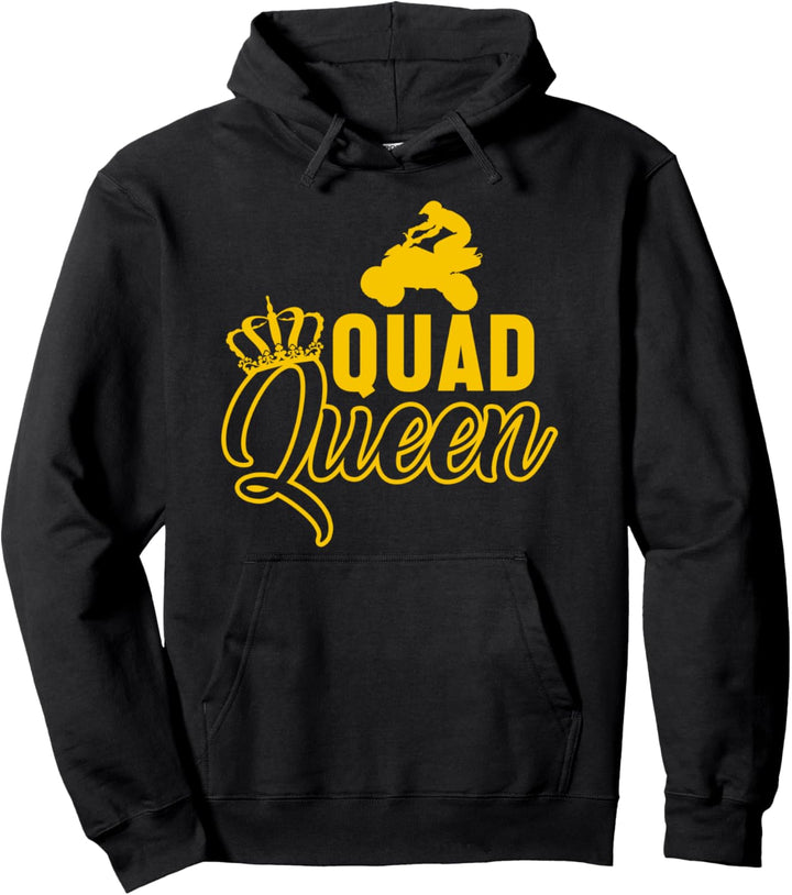 Quad Königin Queen Biker Quadfahrer Extremsport Bike Dirt Pullover Hoodie