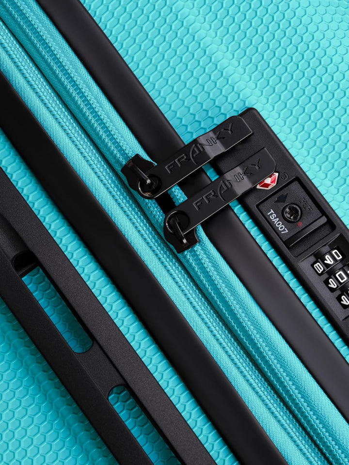 Franky Munich 4.0 Koffer Set | Trolley Hartgepäck - Handgepäck Koffer mit 4 Rollen Einer Dehnfalte,