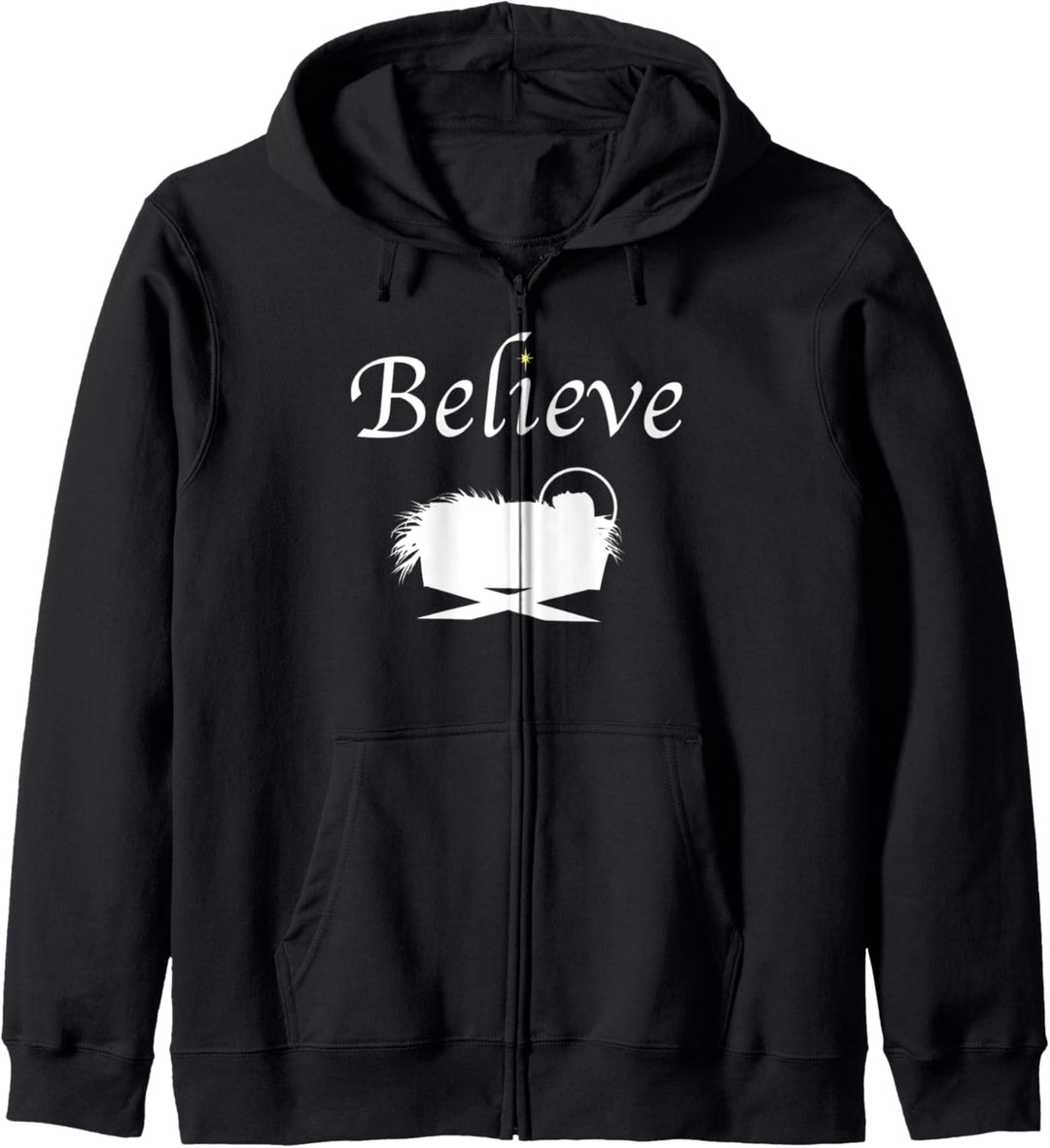 Believe Baby Jesus Nativity Spiritual Kapuzenjacke