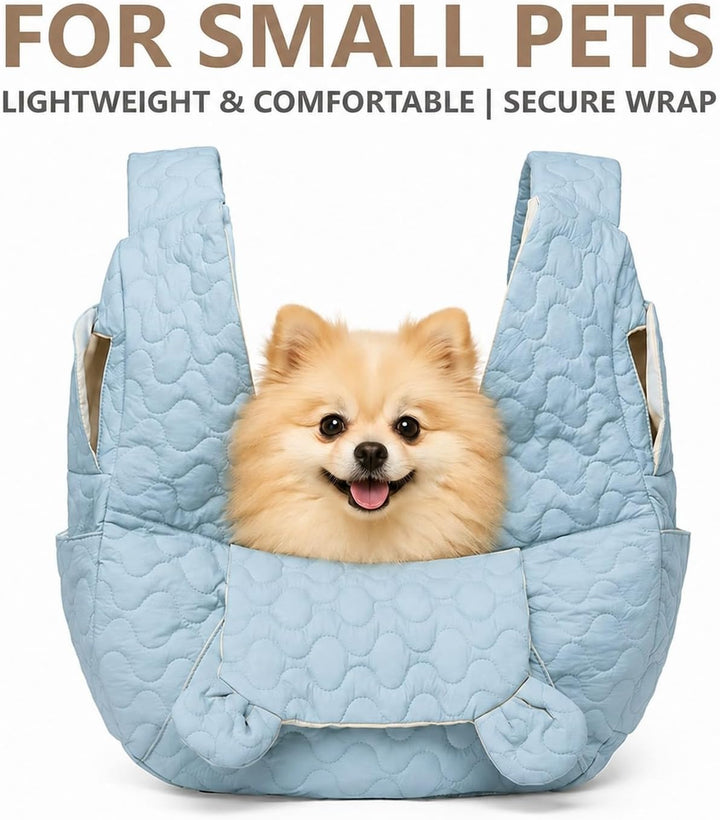 Hundetragetasche Bis 10 Kg, Freihändige Hundetasche Für Kleine Hunde mit Verstellbarem Gurt, Front H