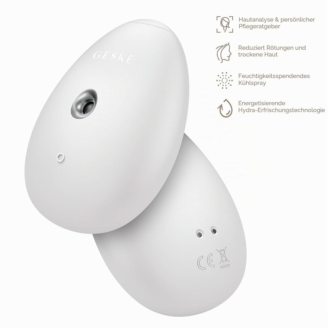 GESKE | SmartAppGuided™ Facial Hydration Refresher | 4 in 1 | Wasserzerstäuber | Gesichtsdampfer | W