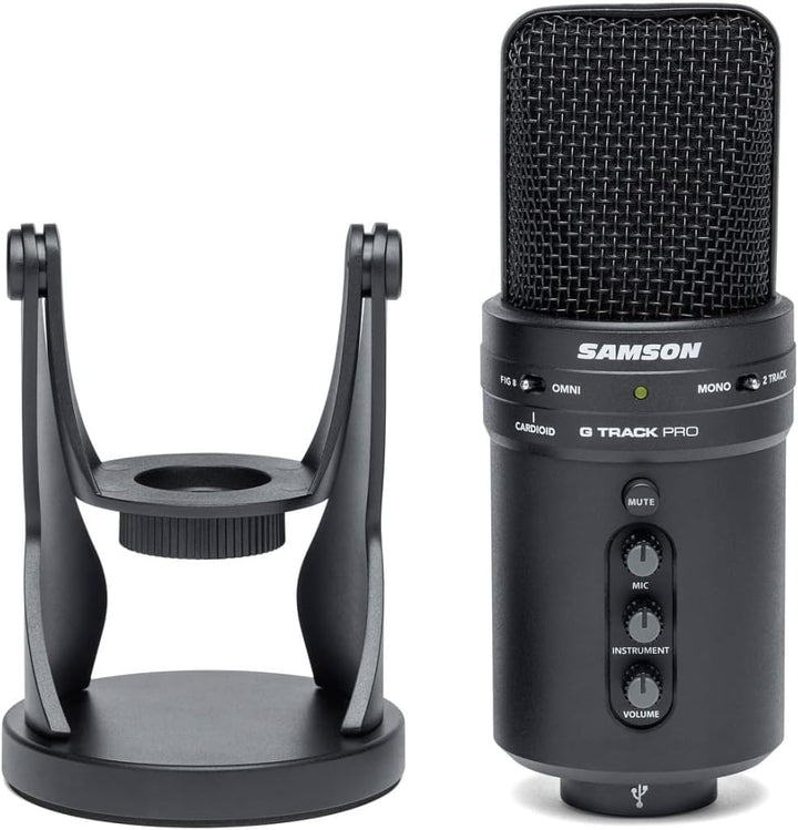 Samson G-Track Pro USB-Mikrofon + keepdrum WS02 Schaumstoff-Windschutz