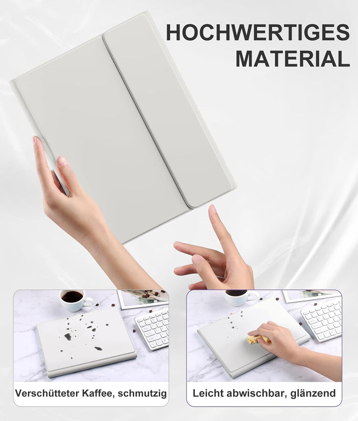 Vobafe Hülle mit Tastatur für iPad Air 11 Zoll (2025 M3/2024 M2), iPad Air 5 4 2022/2020 10,9 Zoll,
