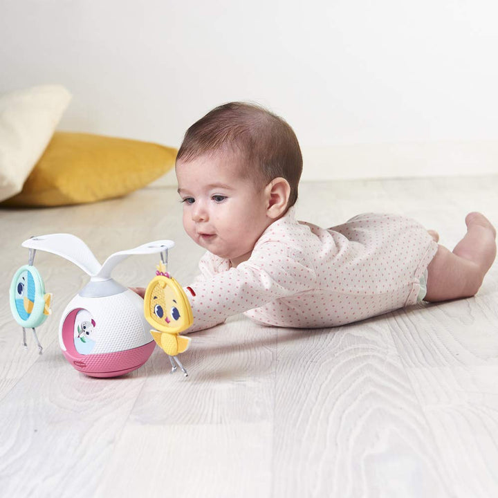 Tiny Love Tummy Time Mobile Entertainer, Toy with Music and Lights, Suitable from Birth, 0M +, Princ