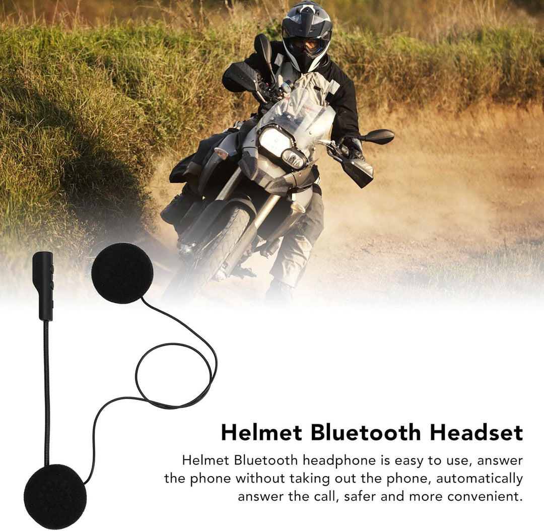Annadue Motorradhelm Bluetooth Headset, Motorrad Headset Bluetooth 5.0 Kopfhörer mit Stereo Sound Fr