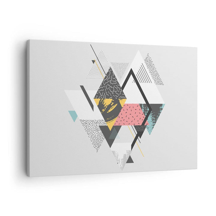 Bilder auf Leinwand Abstraktion modern Leinwandbild mit Rahmen 70x50cm Wandbilder Dekoration Wohnzim