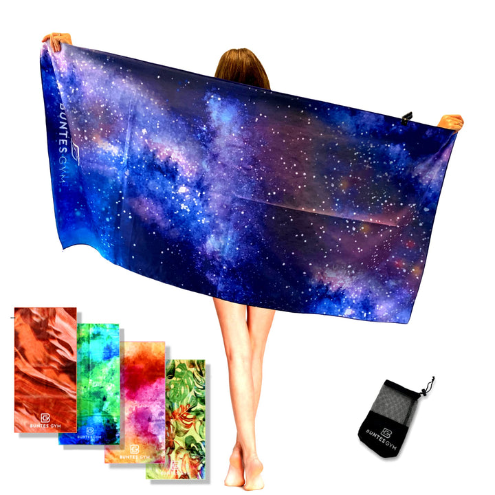 Mikrofaser Handtuch 100x50 cm | versch. Farben und Grössen | Kompakt, Leicht und Schnelltrocknend |