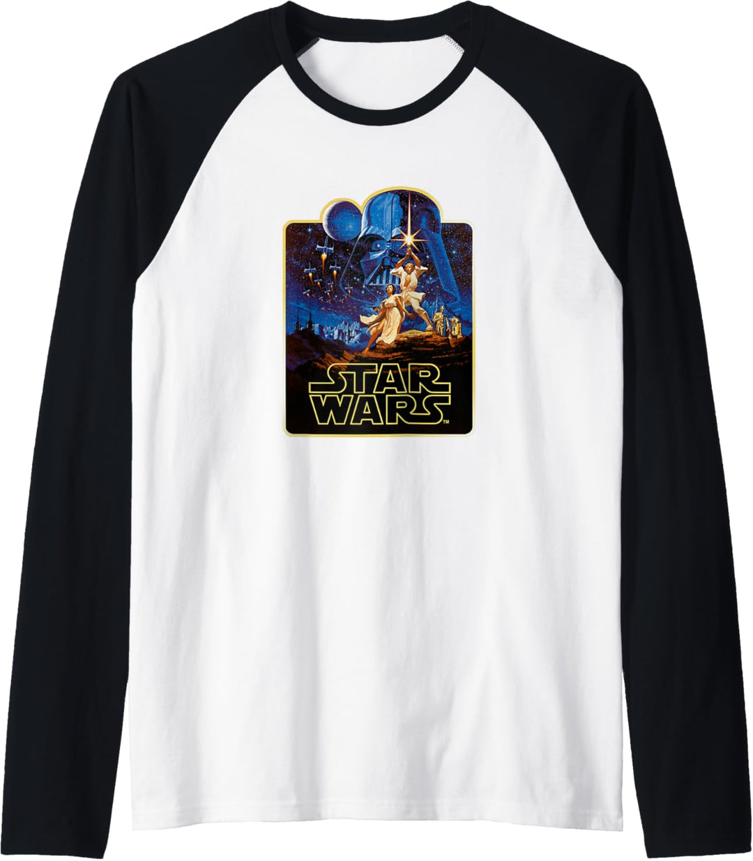 Star Wars A New Hope Luke & Leia Vintage Poster Raglan