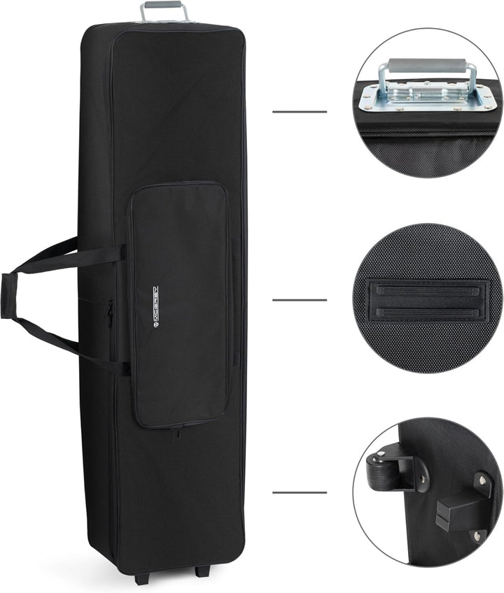 McGrey KBT-3222-88 Keyboardtrolley - Trolley-Gigbag für Keyboard & Piano mit 88 Tasten - Leicht, kom