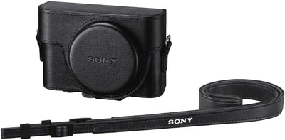 Sony LCJ-RXK Schutzhülle für Kameras der RX100-Serie (Lederoptik, Staub- und Kratzschutz, Kameratasc