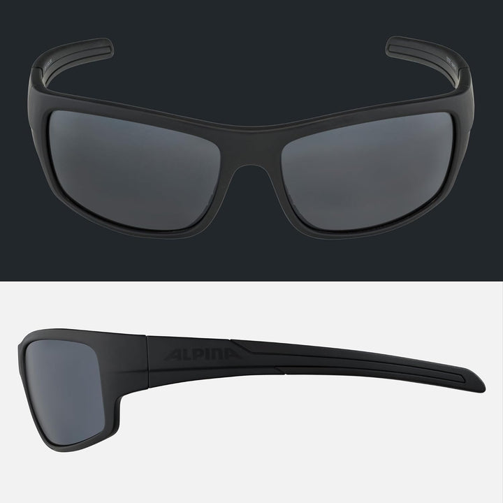 ALPINA TESTIDO - Verspiegelte und Bruchsichere Sport- & Fahrradbrille Mit 100% UV-Schutz Für Erwachs