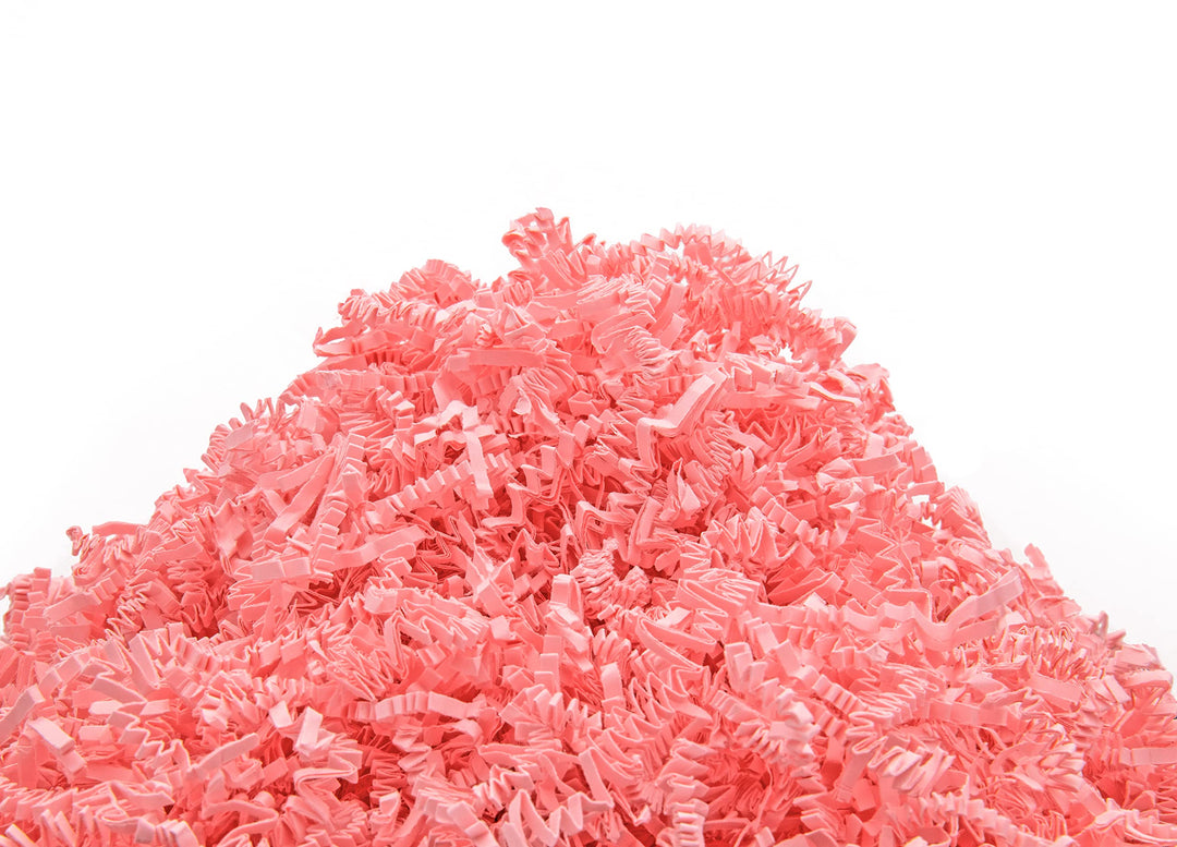 1kg Geschreddertes Rosa Papier für Geschenkbox – Füllmaterial für Pakete, Körbe, Boxen und Verpackun