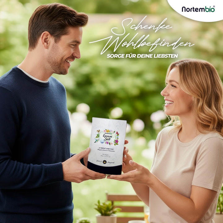 Nortembio Epsom Salz 6 Kg. Neuartigen Duft von Tropischer Kokosnuss. Hydratisiert mit Vitamin C und