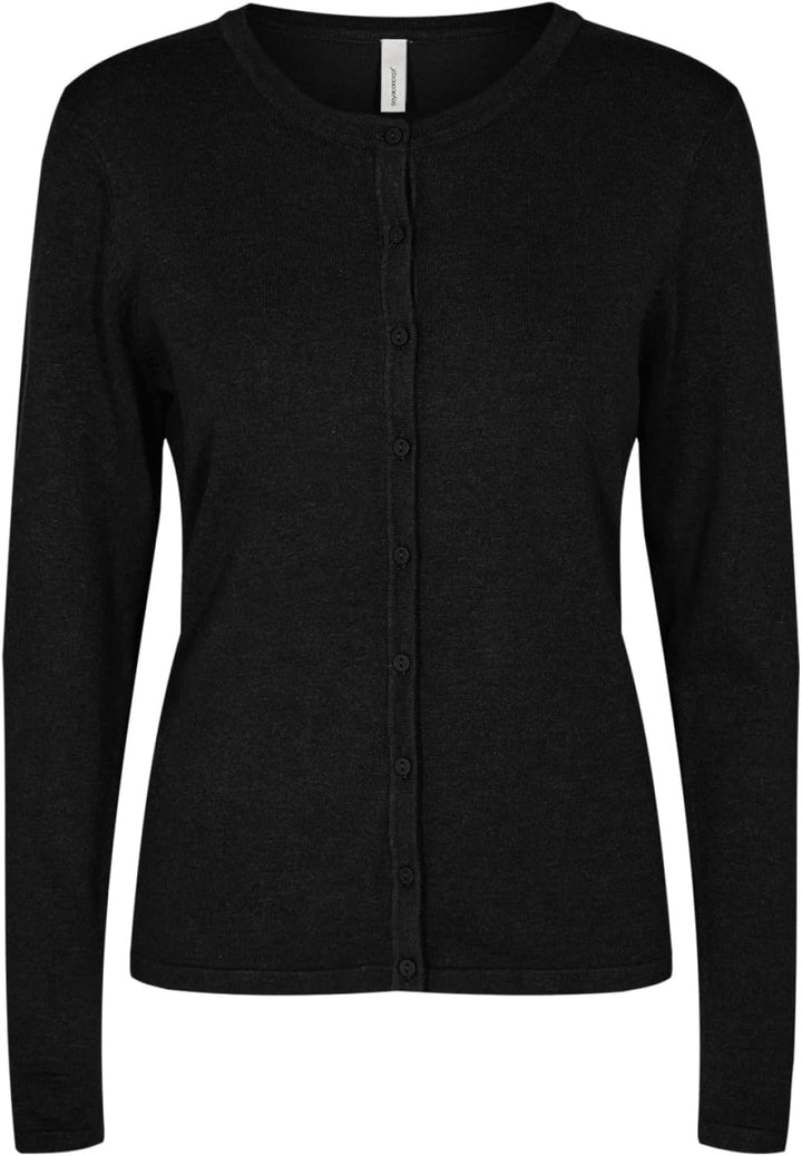 SOYACONCEPT Damen Sc-dollie 446 Classic Knit Cardigan Strickjacke, Schwarz, XS EU