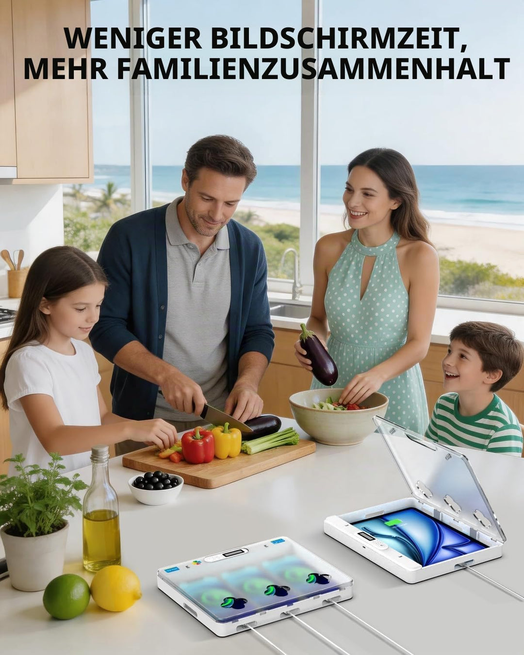 iDiskk Phone/Pad Timer Lock Box, zeitgesteuertes Schliessfach für iPad/Tablet/TV-Controller, Telefon