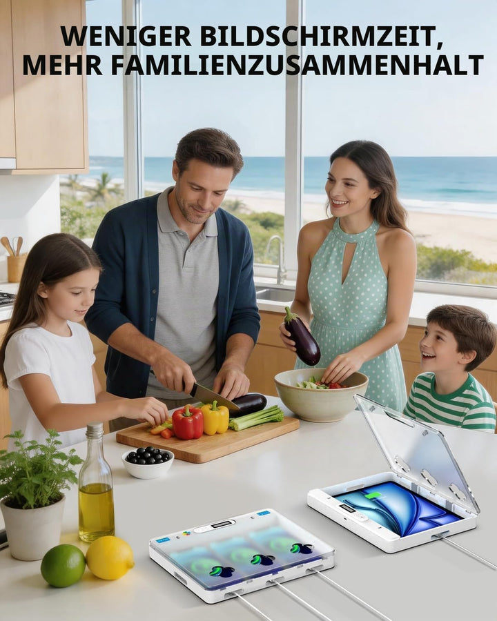 iDiskk Phone/Pad Timer Lock Box, zeitgesteuertes Schliessfach für iPad/Tablet/TV-Controller, Telefon