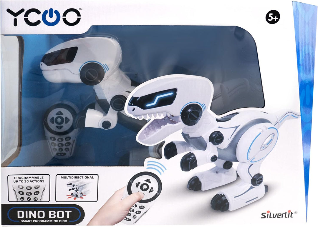 YCOO by Silverlit Dino Bot, Programmierbarer Ferngesteuerter Dinosaurier, multidirektional, Spielzeu