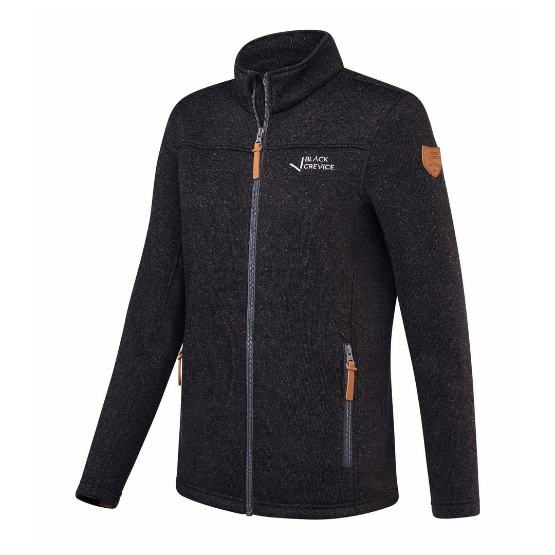 Black Crevice Damen Fleece Jacke, Black, 46