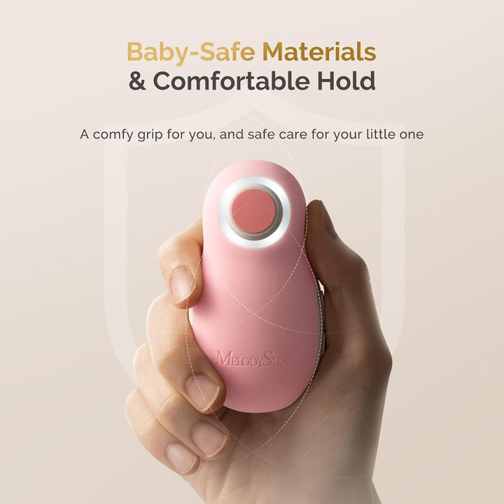 MelodySusie Elektrische Nagelfeile für Baby, Wiederaufladbare Baby Nagelfeile Elektrisch mit kabello