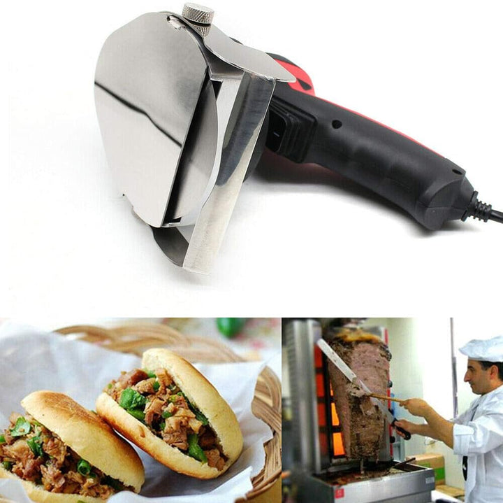 SHZICMY Dönermesser Dönerschneider Elektrisch,80W Kebabmesser Dönermesser Gyrosmesser Elektrisch Nah