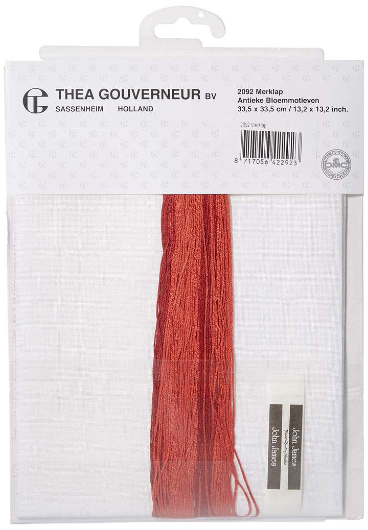 Thea Gouverneur 2092 Kreuzstich-Set, Mehrfarbig, 33.5x33.5cm