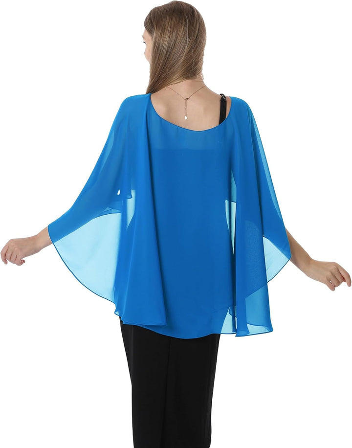 Hotshawl Damen Pashmina-Schal Einheitsgrösse Blau, Einheitsgrösse Blau