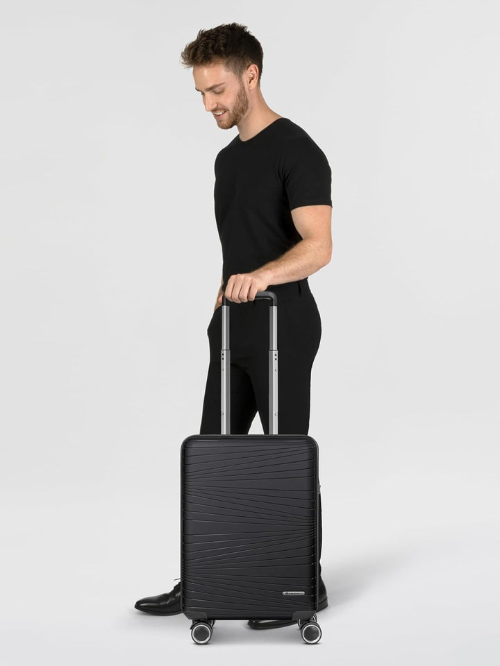 Franky Dallas 3.0 Hartschalen-Koffer klein | Trolley ausgestattet mit 4 Rollen, TSA-Schloss, Innenfä