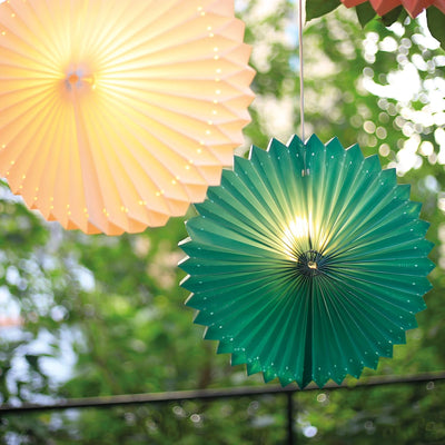 Hellum Sunny Lampion outdoor, Lampion Grün, lampion aussen wetterfest mit LED Glülempe, E14 Leuchtmi