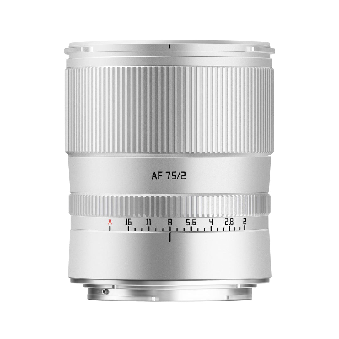 TTARTISAN AF 75 mm F2 Silbernes Kameraobjektiv Autofokus Vollformat-Porträt-Objektiv (für Nikon Z),