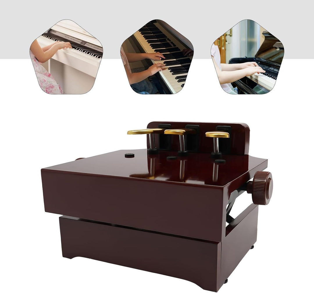 Klavier Pedal Extender, 3 Pedalen Kinder Piano Pedaleffekt Klavier Bank Pedalverlängerung, Kinder Kl