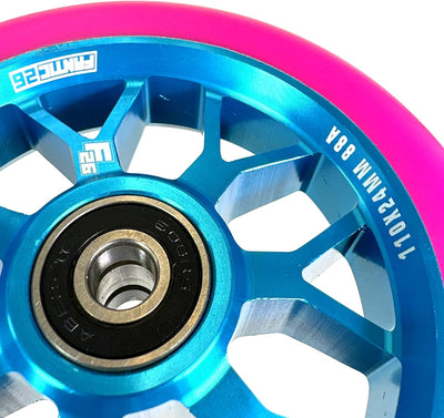 Fantic26 Spy7 Stunt Scooter Rolle I Trick I Tret I Kinder I Roller I Wheel I 110mm I ABEC 11 I Schne