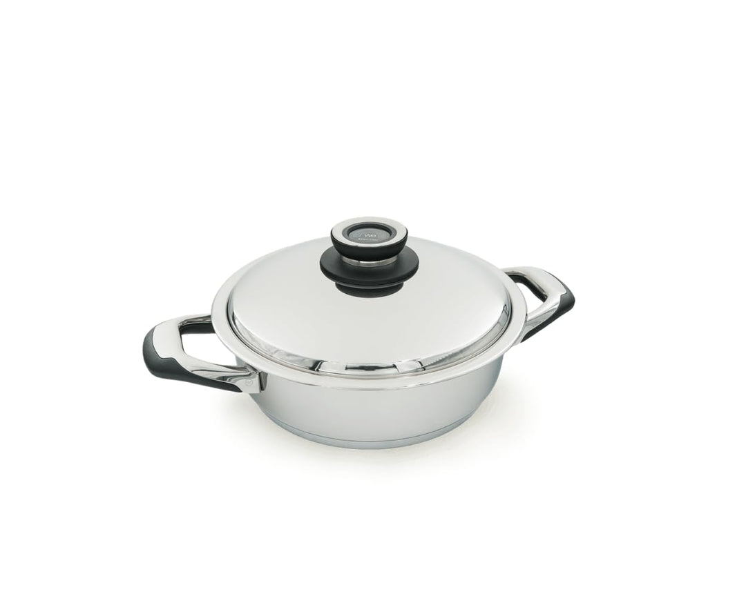 2004-24 Schmorpfanne, Edelstahl 18/10 + Bakelit (Griff), verchromt, 24 cm 3 litres - Diam 24 cm, 3 l