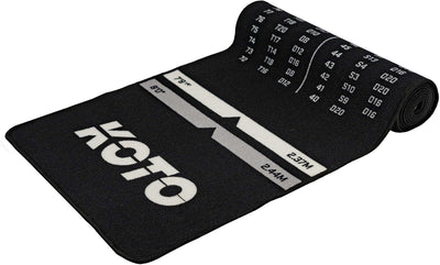 KOTO - Oche Carpet Checkout 285 x 80 cm Dartmatte, Professionelle Dartmatte zum Schutz des Bodens un