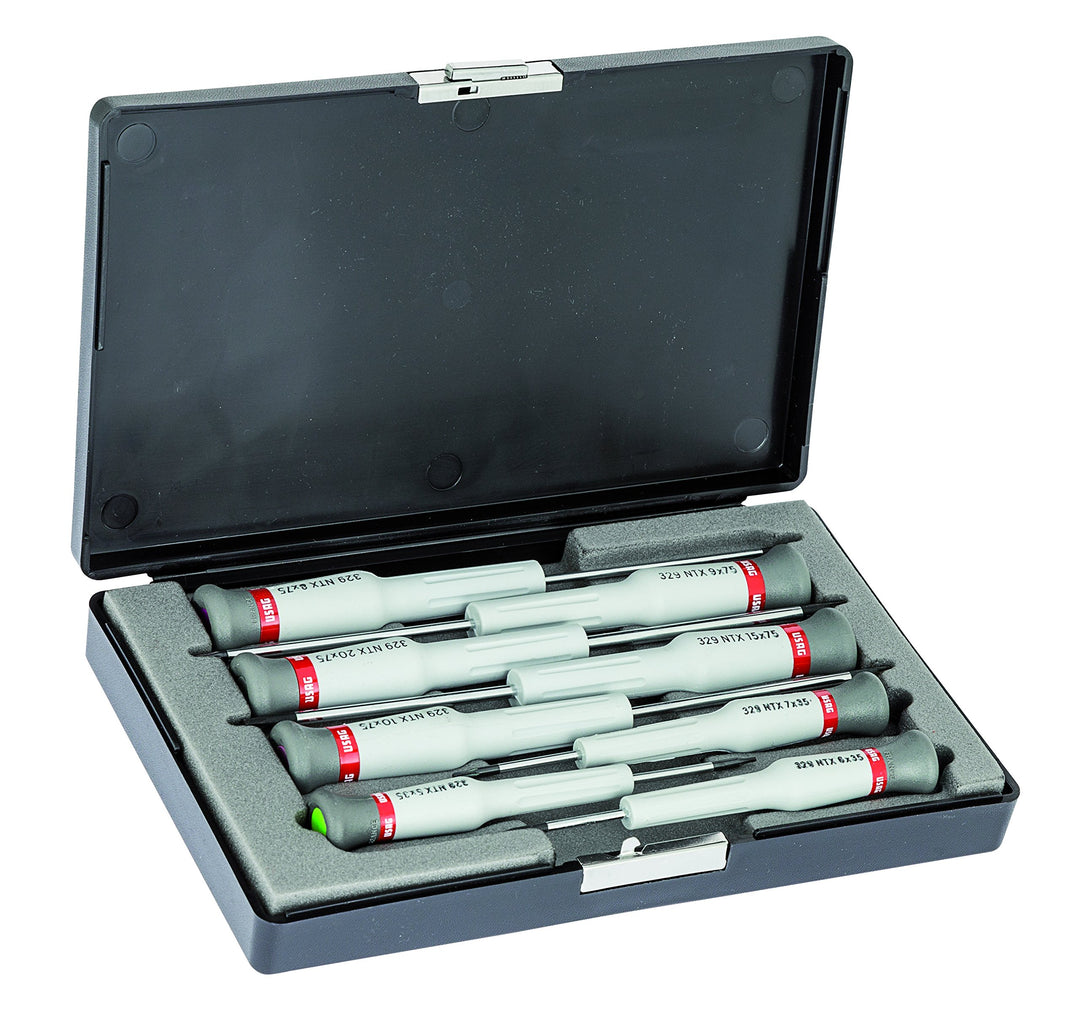 USAG 329 NTX/S8 - Schraubendreher-Satz 8-teilig für Innen-TORX® Schrauben Satz mit 8 Teilen TORX, Sa