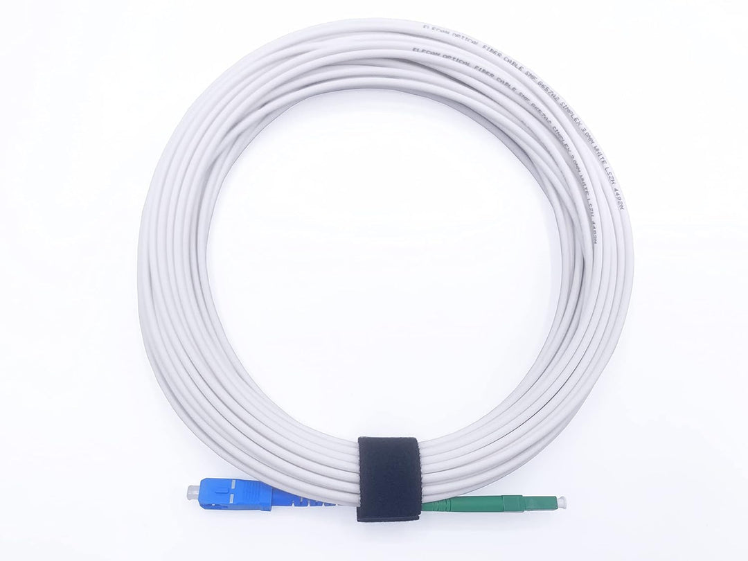 ElfcamⓇ - 35m Glasfaser-Kabel LC/APC auf SC/UPC Stecker, Simplex Singlemode 9/125μm OS2 LWL Patchkab