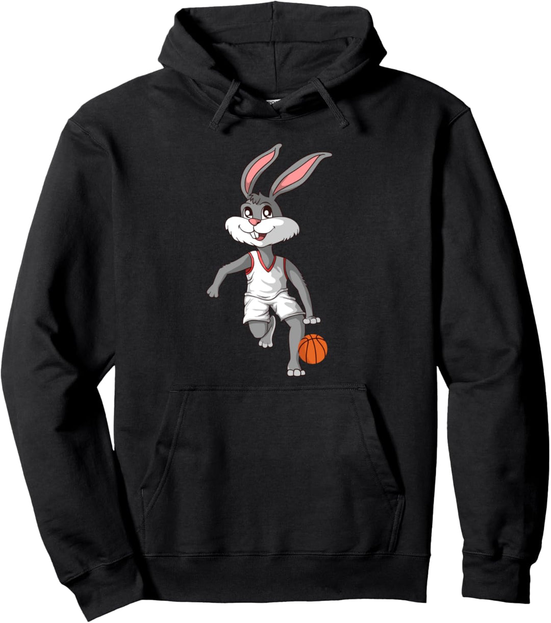 Osterhase Basketball Kaninchen Hase Ostern Pullover Hoodie