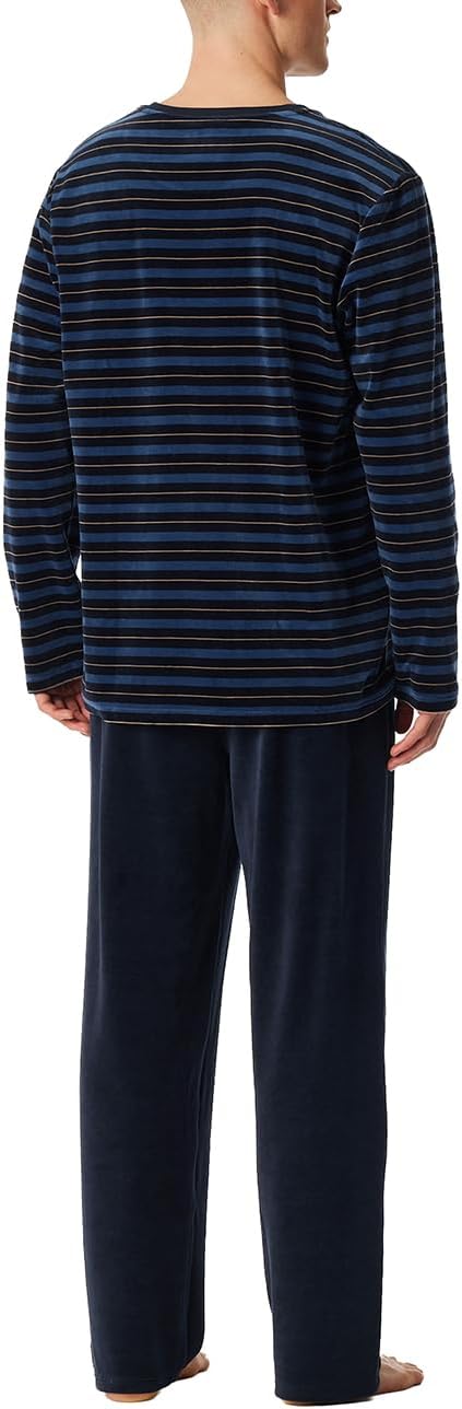 Schiesser Herren Schlafanzug lang - Nightwear Set 48 Nachtblau_182023, 48 Nachtblau_182023