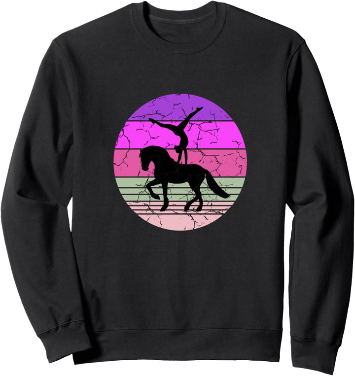 Voltigierer Volti - Pferde Retro Voltigieren Sweatshirt