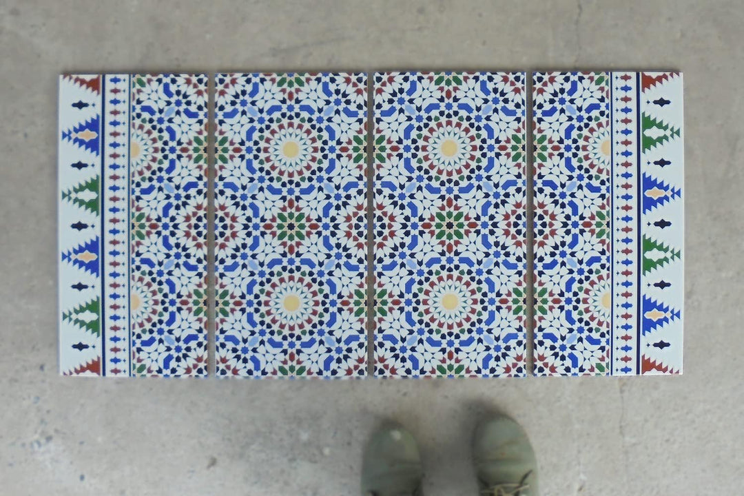 maurische Wandfliesen im Design Tetouan (Bordürenfliese), Bordürenfliese