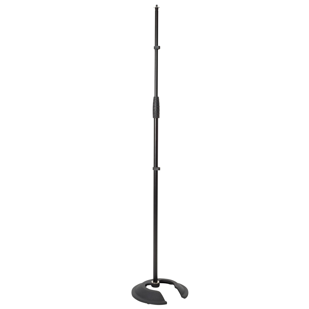 MUSIC STORE MIC 3, Mikrofonstativ, Stapelbares Tellerstativ, Höhenverstellbar 880-1560mm, Gusssockel