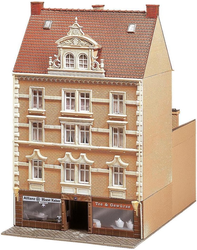 FALLER 130448 - Stadthaus „Allianz“ + „Tee & Gewürze“, 27.5 x 5.4 x 39 cm