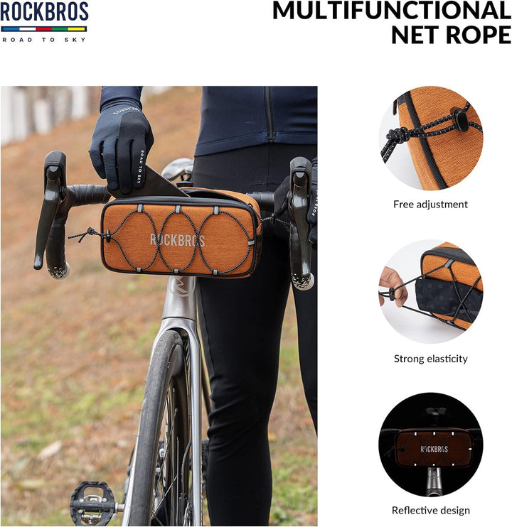 ROCKBROS Road-to-Sky Lenkertasche Fahrrad Tasche Selbstentworfene Fahrradtasche Wasserabweisende Ref