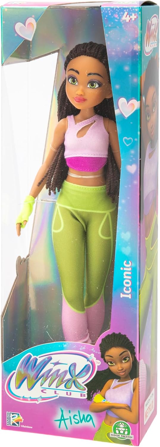 Winx Iconic Doll – Aisha with Signature Outfit & Articulated Joints – Classic 27cm Fashion Doll with