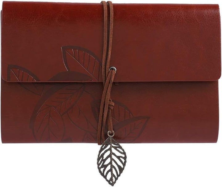 FVLFIL Retro Leder Notizbuch mit Feder Dip Pen, Retro Reisende Notebook Vintage Antik Füllfederhalte