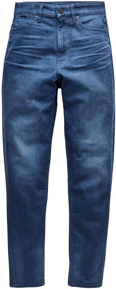 G-STAR Damen Janeh Ultra High Mom Ankle Jeans 25W / 32L Blau (Worn in Rivulet D16083-c048-c600), 25W