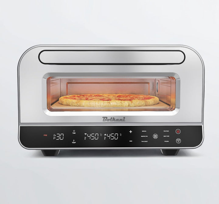 Pizzaofen Elektrisch Mit Pizzastein Für Backofen & Pizzaschieber - 450°C Elektrischer Pizza Ofen - E