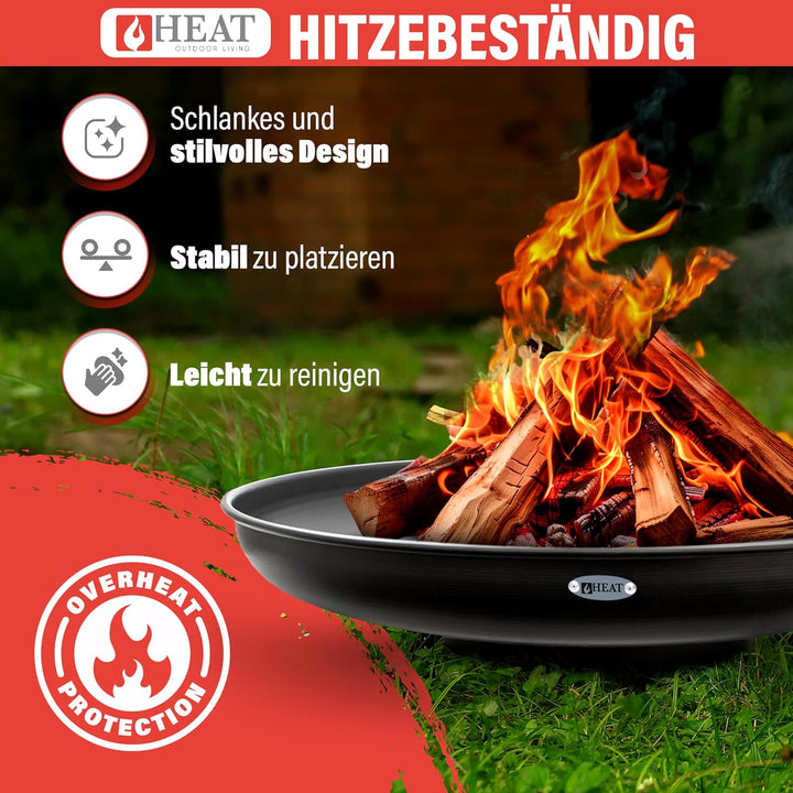 Feuerschale Ø90 cm - BBQ Feuerschalen für den Garten - Feuerstelle Outdoor & Feuertonne - Terrasenof
