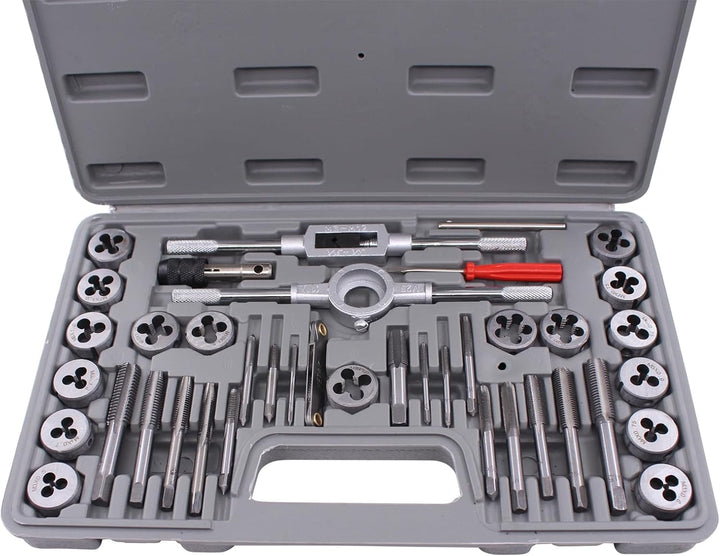 Gewindeschneider Satz 40tlg Gewindebohrer Metrisch M3-M12 Fein Gewinde Schneider Bohrer Werkzeug Set