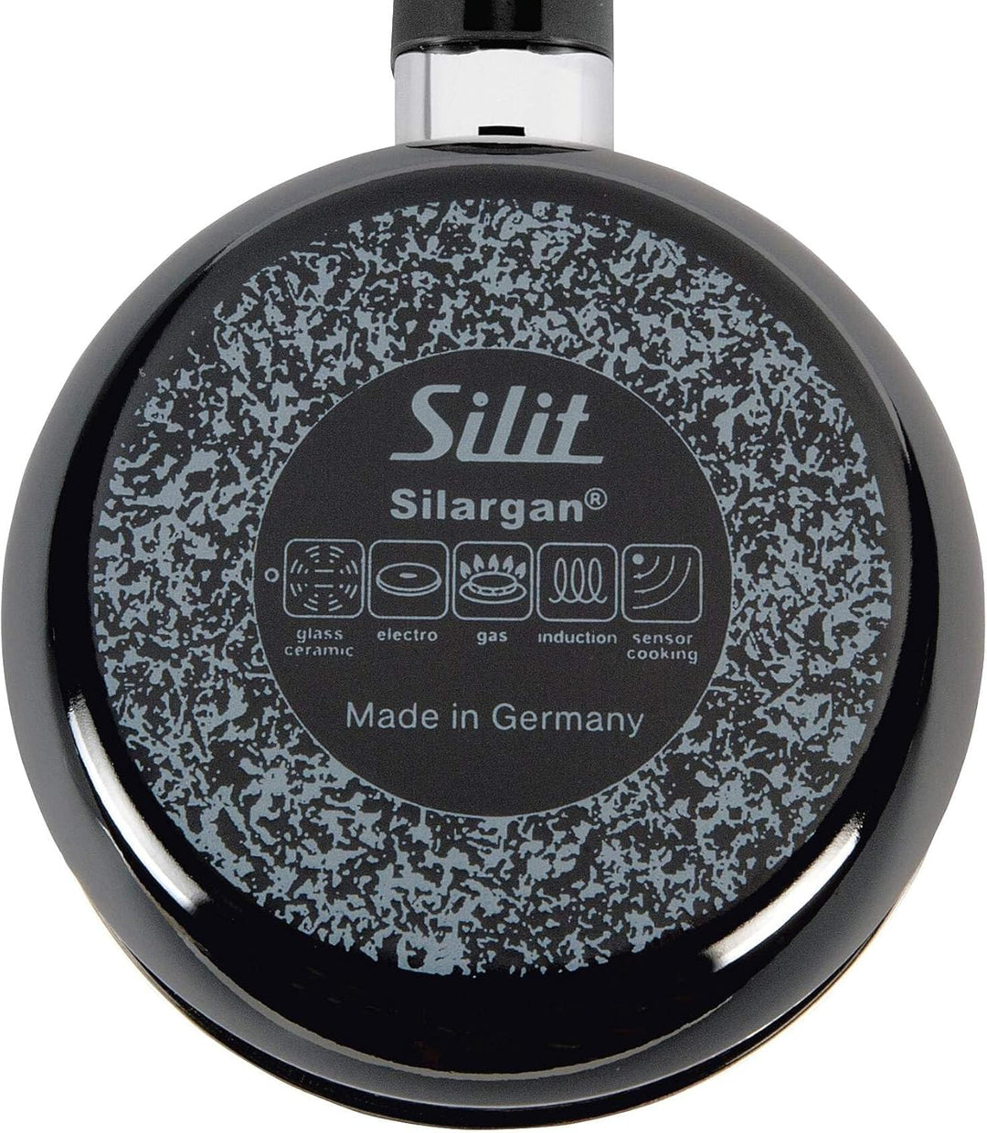 Silit Modesto Line Stielkasserolle 16cm ohne Deckel, kleiner Topf 1,3l, Milchtopf Induktion, Kochtop